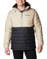 The Columbia Mens Powder Lite Jacket in Ancient Fossil & Black