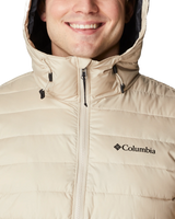 The Columbia Mens Powder Lite Jacket in Ancient Fossil & Black