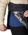 The Columbia Mens Powder Lite Jacket in Ancient Fossil & Black