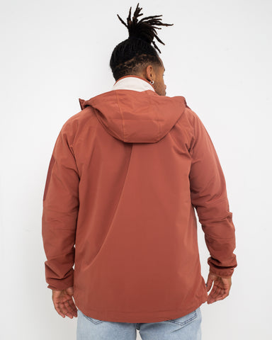 Tall Heights Hooded Softshell Jacket in Auburn & Spice Ripstop