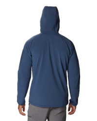 The Columbia Mens Tall Heights Hooded Softshell Jacket in Dark Mountain & Collegiate Navy Ripstop