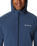 The Columbia Mens Tall Heights Hooded Softshell Jacket in Dark Mountain & Collegiate Navy Ripstop