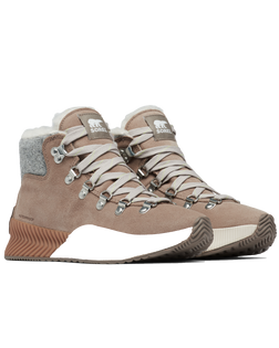 The Sorel Womens Out 'N' About III Conquest Shoes in Omega Taupe & Gum