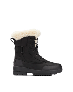 The Sorel Womens Torino II Parc Boots in Black & Sea Salt