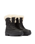 The Sorel Womens Torino II Parc Boots in Black & Sea Salt