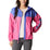 The Columbia Womens Flash Challenger Novelty Jacket in Wild Geranium, Purple Lotus & Atoll Logo