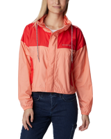 The Columbia Womens Flash Challenger Jacket in Coral Reef & Red Hibiscus