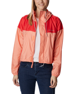 The Columbia Womens Flash Challenger Jacket in Coral Reef & Red Hibiscus