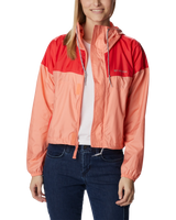 The Columbia Womens Flash Challenger Jacket in Coral Reef & Red Hibiscus