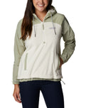 The Columbia Womens Ali Peak Overlay Fleece Jacket in Chalk & Safari