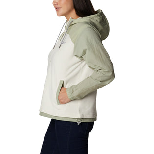 The Columbia Womens Ali Peak Overlay Fleece Jacket in Chalk & Safari