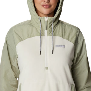 The Columbia Womens Ali Peak Overlay Fleece Jacket in Chalk & Safari