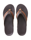 The Rip Curl Mens Soft Top Flip Flops in Brown & Tan