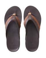 The Rip Curl Mens Soft Top Flip Flops in Brown & Tan