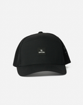 The Rip Curl Mens Vaporcool Flexifit Trucker Cap in Black