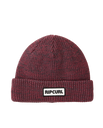 The Rip Curl Mens Icons Reg Beanie in Maroon