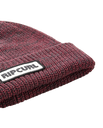 The Rip Curl Mens Icons Reg Beanie in Maroon