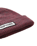 The Rip Curl Mens Icons Reg Beanie in Maroon