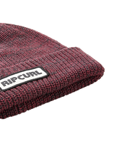 The Rip Curl Mens Icons Reg Beanie in Maroon