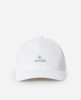 The Rip Curl Mens Vaporcool Delta Flexifit Cap in White