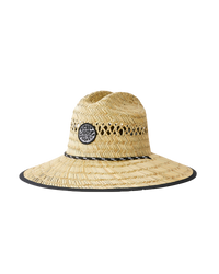 The Rip Curl Mens Logo Straw Hat in Natural