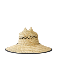 The Rip Curl Mens Logo Straw Hat in Natural