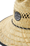 The Rip Curl Mens Logo Straw Hat in Natural