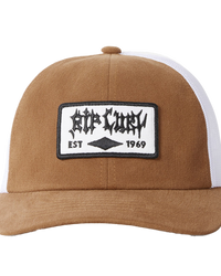 The Rip Curl Mens Quality Products Trucker Cap in Mocha