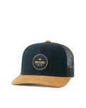 The Rip Curl Mens Routine Curve Trucker Cap in Black & Tan