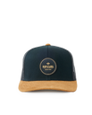 The Rip Curl Mens Routine Curve Trucker Cap in Black & Tan