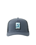 The Rip Curl Mens Custom Curve Trucker Cap in Washed Black