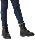 The Sorel Womens Lennox Boots in Jet Black