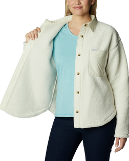 The Columbia Womens West Bend Shirt Jacket in Chalk