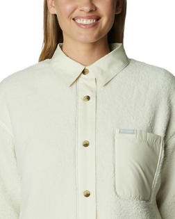 The Columbia Womens West Bend Shirt Jacket in Chalk