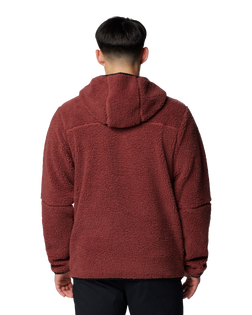 The Columbia Mens Rugged Ridge III Sherpa Pullover Hoodie in Spice