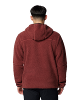 The Columbia Mens Rugged Ridge III Sherpa Pullover Hoodie in Spice