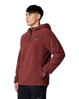 The Columbia Mens Rugged Ridge III Sherpa Pullover Hoodie in Spice