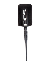 The FCS Regular Classic 6' Surfboard Leash in Black