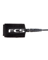 The FCS Regular Classic 6' Surfboard Leash in Black