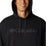 The Columbia Mens Lodge French Terry II Hoodie in Black & Branded Shadow