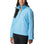 The Columbia Womens Lodge 1/4 Zip Sweatshirt in Vista Blue, Spring Blue