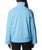 The Columbia Womens Lodge 1/4 Zip Sweatshirt in Vista Blue, Spring Blue