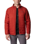 The Columbia Mens Silver Falls Jacket in Warp Red