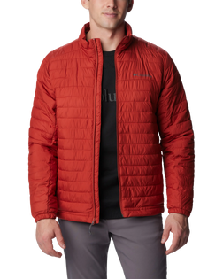 The Columbia Mens Silver Falls Jacket in Warp Red