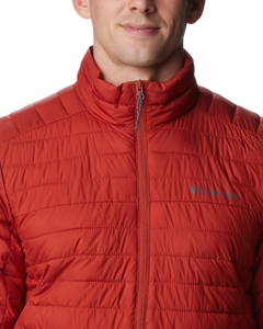 The Columbia Mens Silver Falls Jacket in Warp Red