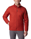 The Columbia Mens Silver Falls Jacket in Warp Red