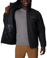 The Columbia Mens Silver Falls Hooded Jacket in Black