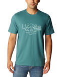 The Columbia Mens Explorers Canyon T-Shirt in Cloudburst