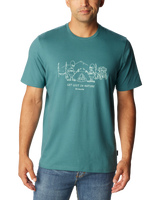 The Columbia Mens Explorers Canyon T-Shirt in Cloudburst