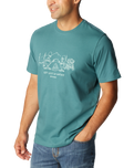 The Columbia Mens Explorers Canyon T-Shirt in Cloudburst